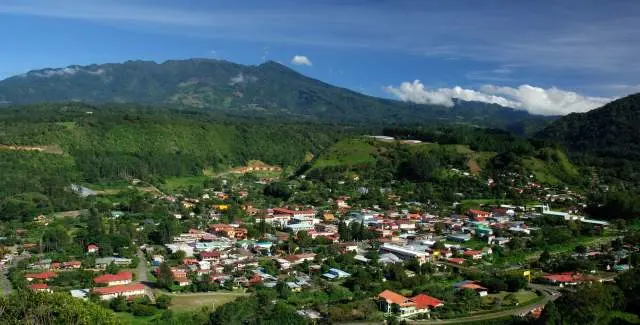 Boquete Panama mountain town with lush green hills